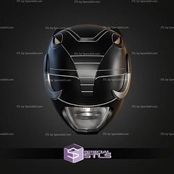 Cosplay STL Files Black Ranger Helmet