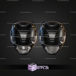 Cosplay STL Files Black Ranger Helmet
