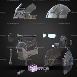 Cosplay STL Files Anthony Carmine Gears Of War Helmet