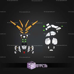 Cosplay STL Files God Gundam Helmet