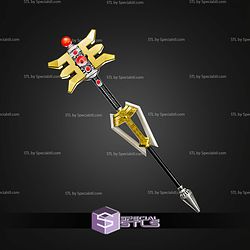 Cosplay STL Files Golden Ranger Staff