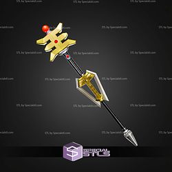 Cosplay STL Files Golden Ranger Staff