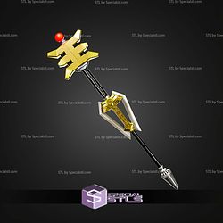 Cosplay STL Files Golden Ranger Staff