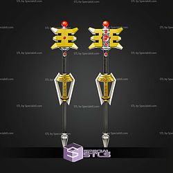 Cosplay STL Files Golden Ranger Staff