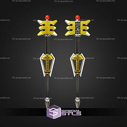 Cosplay STL Files Golden Ranger Staff