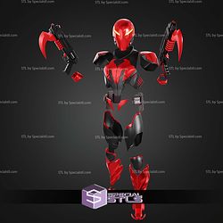 Cosplay STL Files Immortal Red Hood Costume