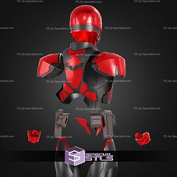 Cosplay STL Files Immortal Red Hood Costume