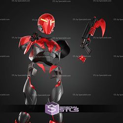 Cosplay STL Files Immortal Red Hood Costume