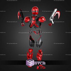 Cosplay STL Files Immortal Red Hood Costume