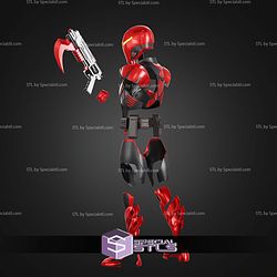 Cosplay STL Files Immortal Red Hood Costume