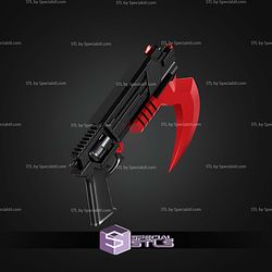 Cosplay STL Files Immortal Red Hood Gun