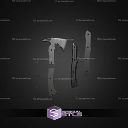 Cosplay STL Files Leon Resident Evil Hatchet