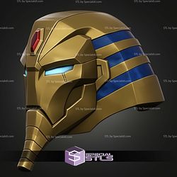 Cosplay STL Files Marvel Rivals Iron Man Pharoah Helmet