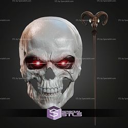 Cosplay STL Files MOTU Skeletor Hair