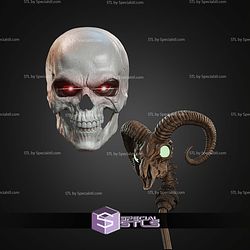 Cosplay STL Files MOTU Skeletor Hair