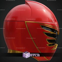 Cosplay STL Files Red Mystic Force Power Ranger Helmet