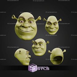 Cosplay STL Files Shrek Helmet