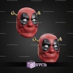 Cosplay STL Files Shrekpool Helmet