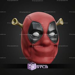 Cosplay STL Files Shrekpool Helmet