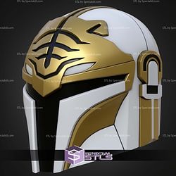 Cosplay STL Files White Mando Ranger Helmet