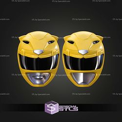 Cosplay STL Files Yellow Ranger Helmet