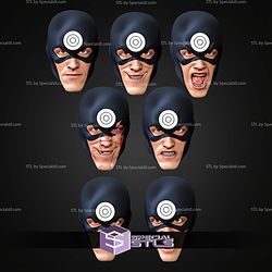 Custom Head STL Collection Bullseye