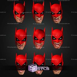 Custom Head STL Collection Deadbat Deadpool Batman