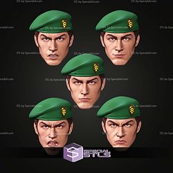 Custom Head STL Collection Lt Falcon GIJoe
