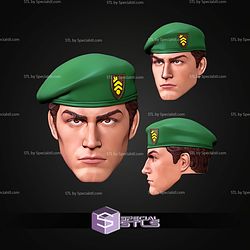 Custom Head STL Collection Lt Falcon GIJoe