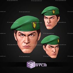 Custom Head STL Collection Lt Falcon GIJoe