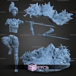 Dahlia Thornheart 75mm STL Files