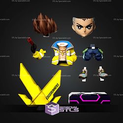 David Cyberpunk Standalone Chibi STL Files