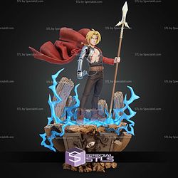 Edward Elric With Spear STL Files