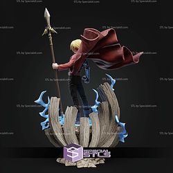 Edward Elric With Spear STL Files