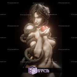 Eve Snake And Apple Mythology STL Files