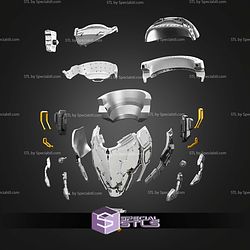 Cosplay STL Files Pragmata Helmet V2