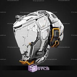 Cosplay STL Files Pragmata Helmet V2