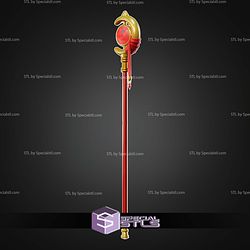 Cosplay STL Files Frieren Staff V2