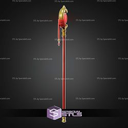 Cosplay STL Files Frieren Staff V2