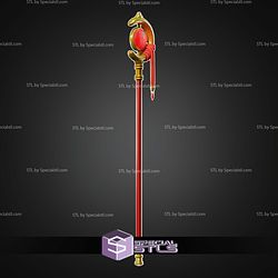Cosplay STL Files Frieren Staff V2