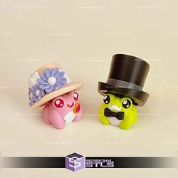 Gilded Age Frog Clicker Keychain Fidget Toy Bundle STL Files