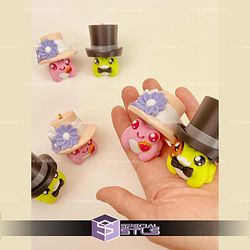 Gilded Age Frog Clicker Keychain Fidget Toy Bundle STL Files