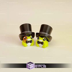 Gilded Age Frog Clicker Keychain Fidget Toy Bundle STL Files