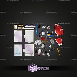 Gundam Card Mecha Card 256mm Build Plate STL Files