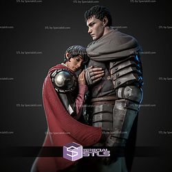 Guts And Casca Berserk 267mm STL Files