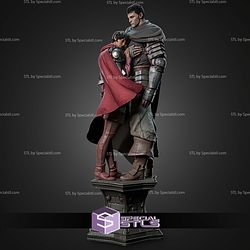 Guts And Casca Berserk 267mm STL Files