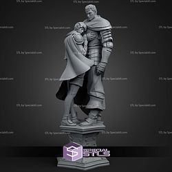 Guts And Casca Berserk 267mm STL Files