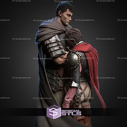 Guts And Casca Berserk 267mm STL Files