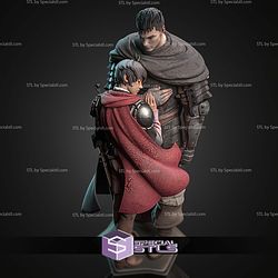 Guts And Casca Berserk 267mm STL Files