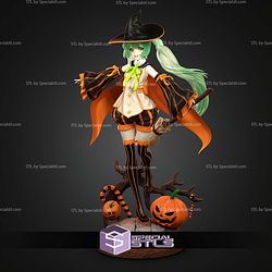 Hatsune Miku Halloween Witch 279mm STL Files